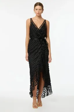 Manning Cartell Supreme Extreme Wrap Dress Black  Size 10  for rent on The Volte - image 1