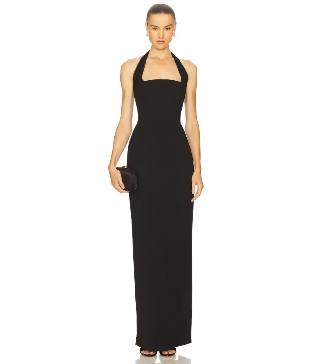 Rachel Gilbert Maria Maxi Gown Black Size AU 6 for rent on The Volte - main image