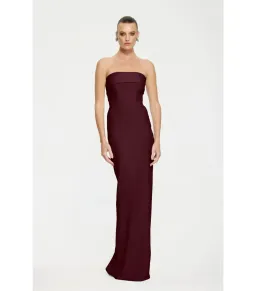Effie Kats Monroe Maxi Gown in Wine Size AU 6 for rent on The Volte - image 1