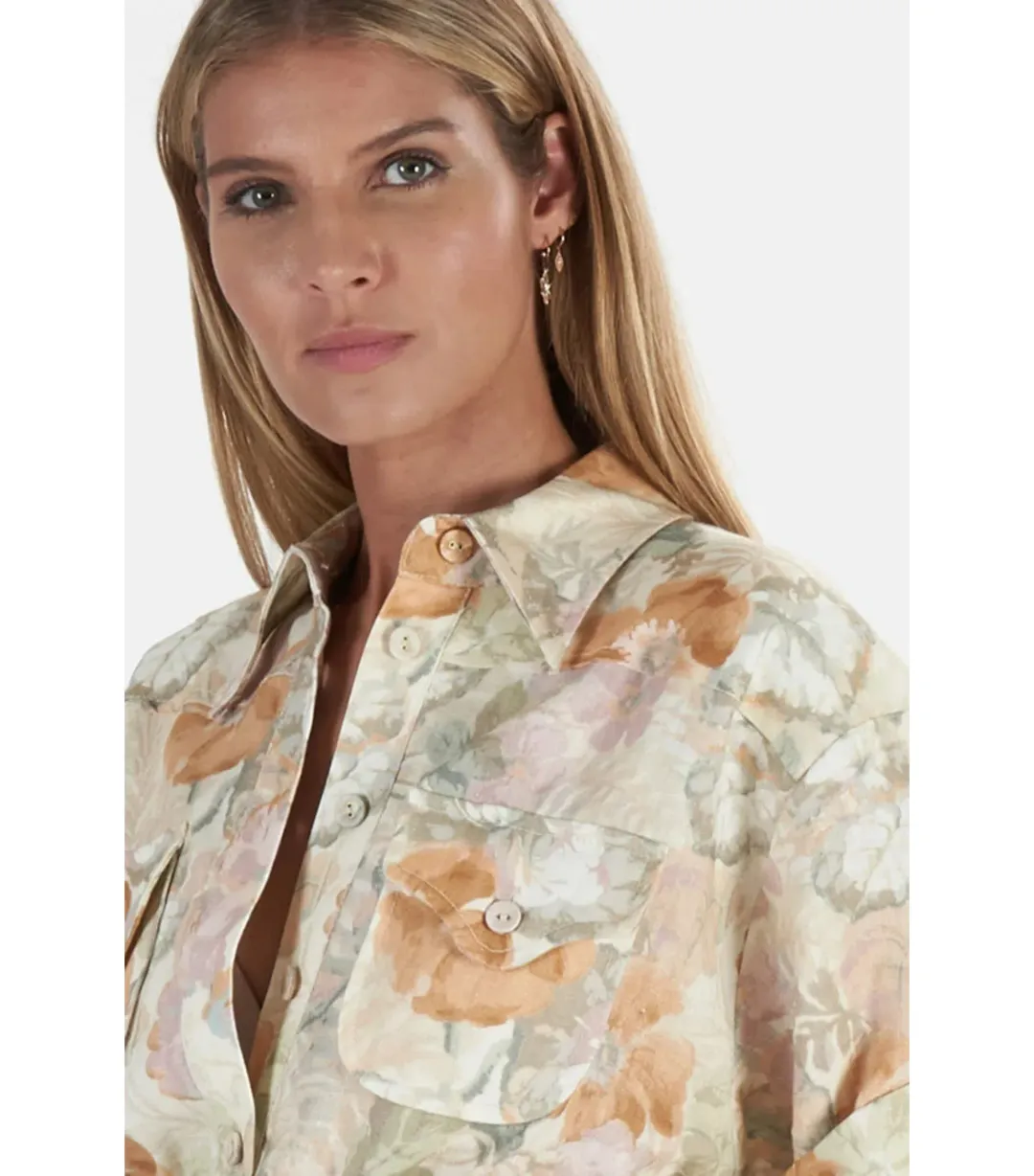 Zimmermann Glassy Boilersuit Washed Floral Size 1 / AU 10 for rent on The Volte - main image