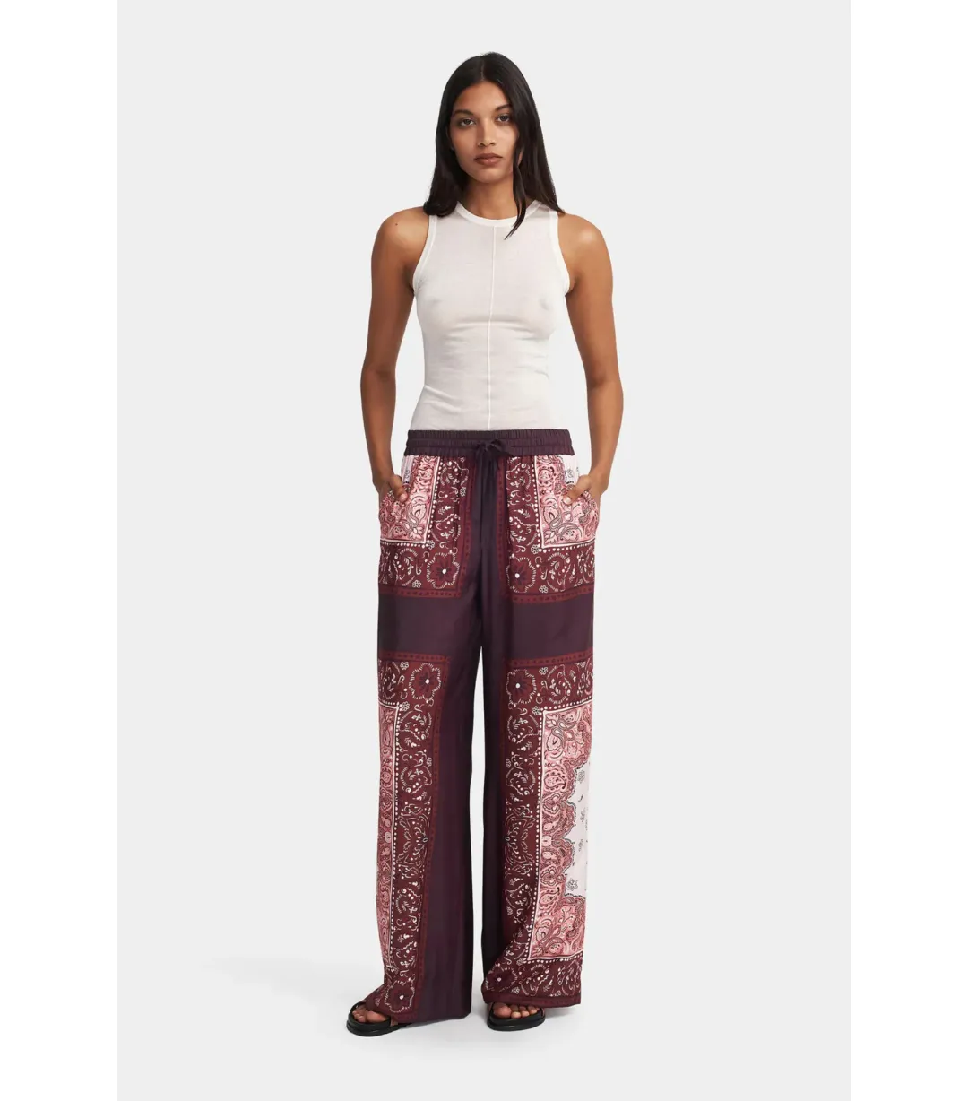 Hansen and Gretel Empress Pant Barbera Tile Size AU 6 for rent on The Volte - main image