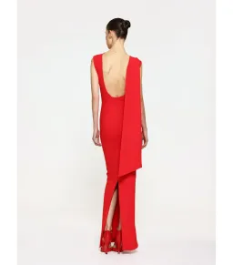 Effie Kats Audrey Maxi Gown Cherry Red Size Small / AU 8 for rent on The Volte - image 3