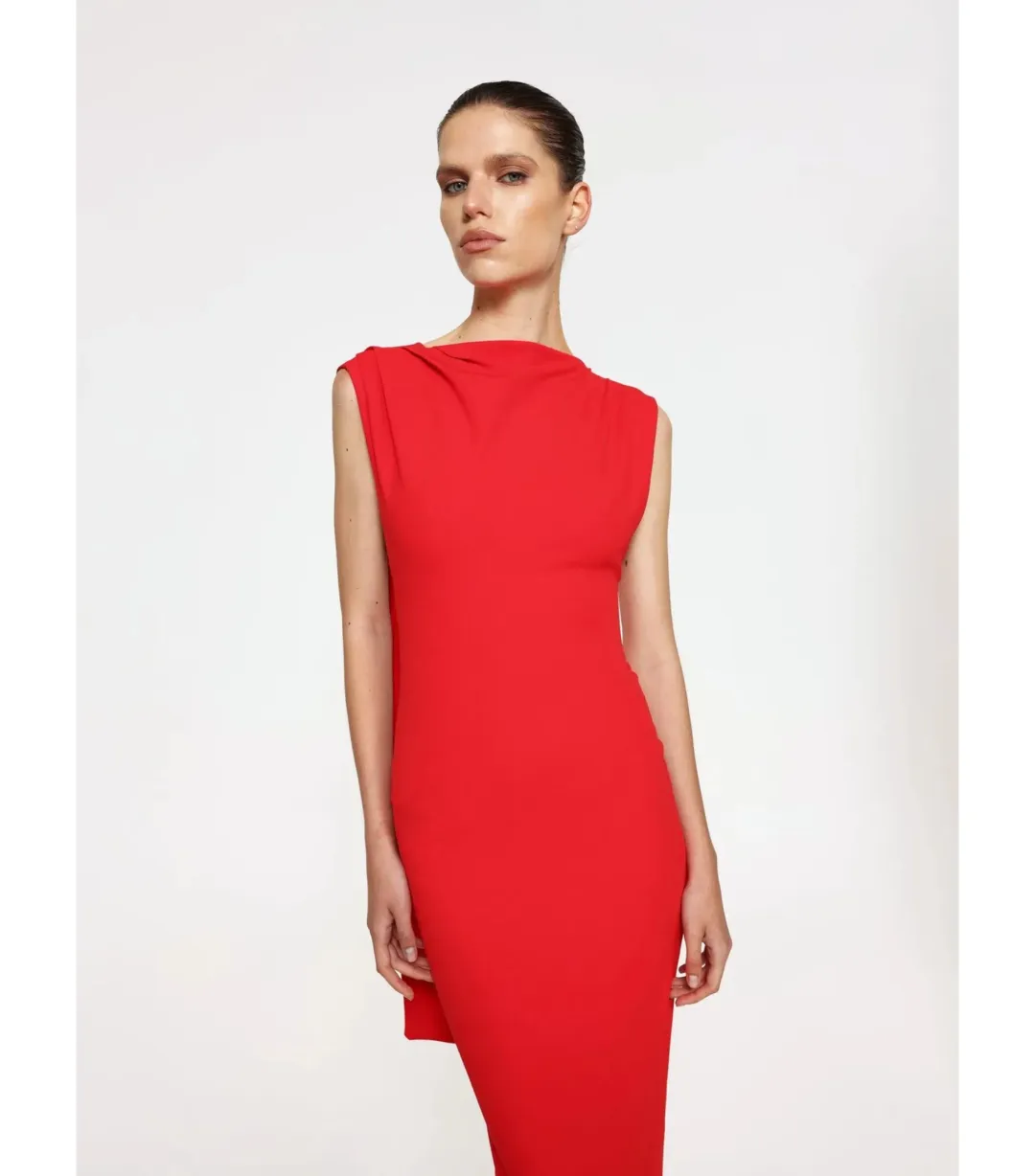 Effie Kats Audrey Maxi Gown Cherry Red Size Small / AU 8 for rent on The Volte - main image