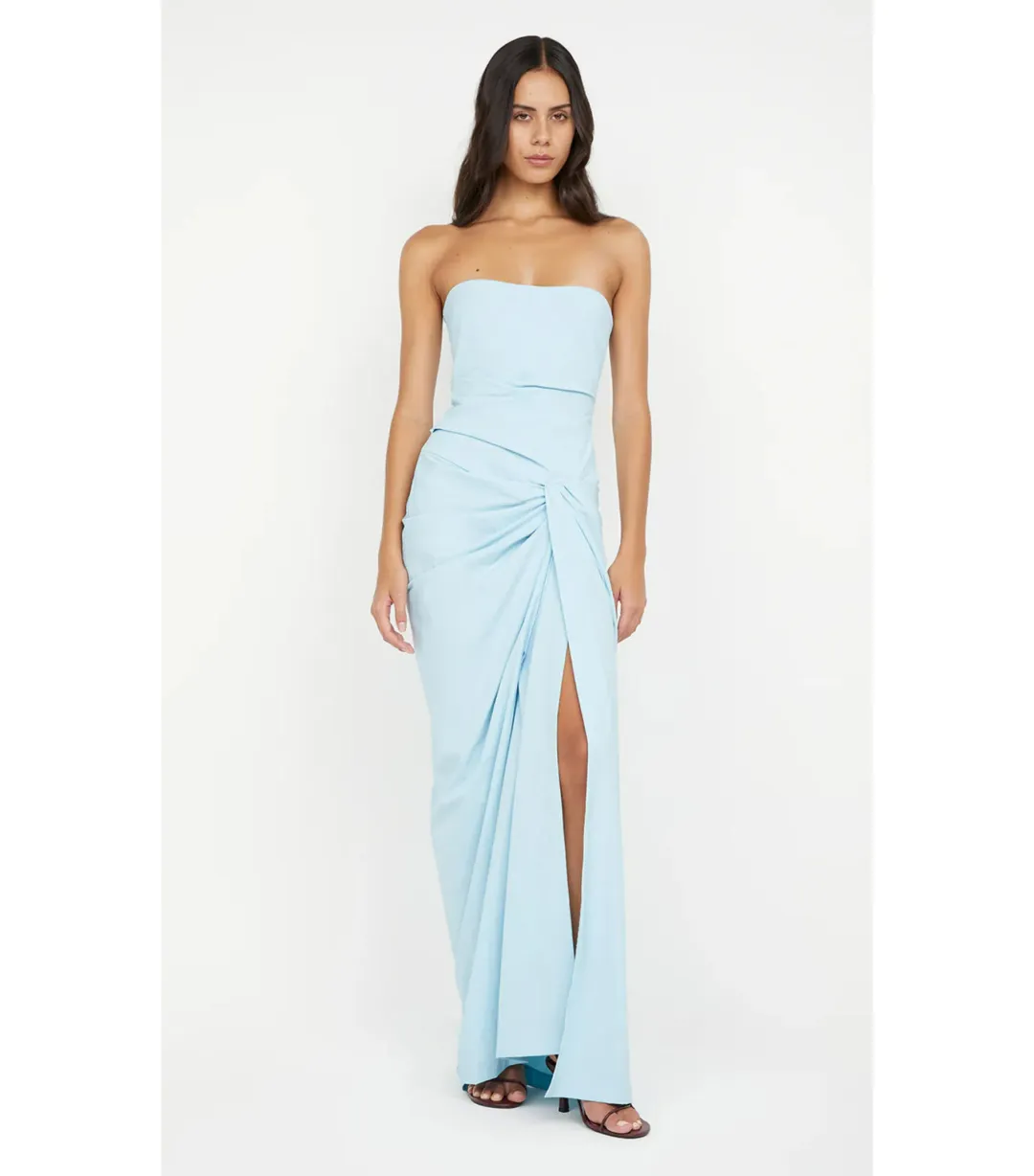 Bec & Bridge Domenic Strapless Maxi Dress Sky Blue Size AU 14 for rent on The Volte - main image