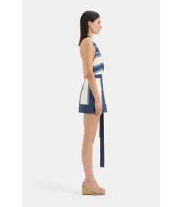 Sir the Label Dazed Wrap Halter Mini Dress Studio Print Size 2 / AU 10 for rent on The Volte - image 3