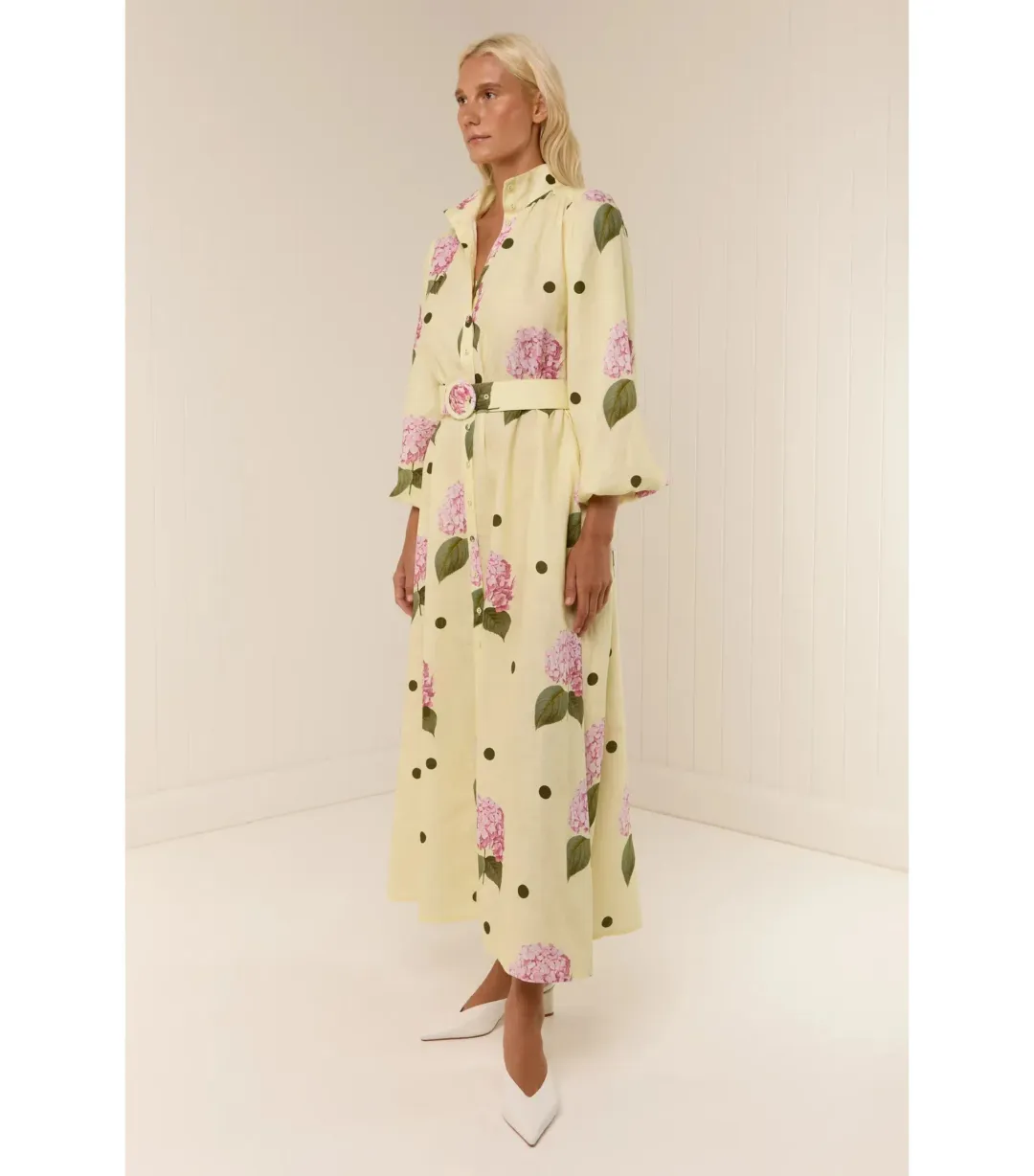 Palm Noosa Noddy Midi Dress Portofino Polka Dot Size AU 12  for rent on The Volte - main image