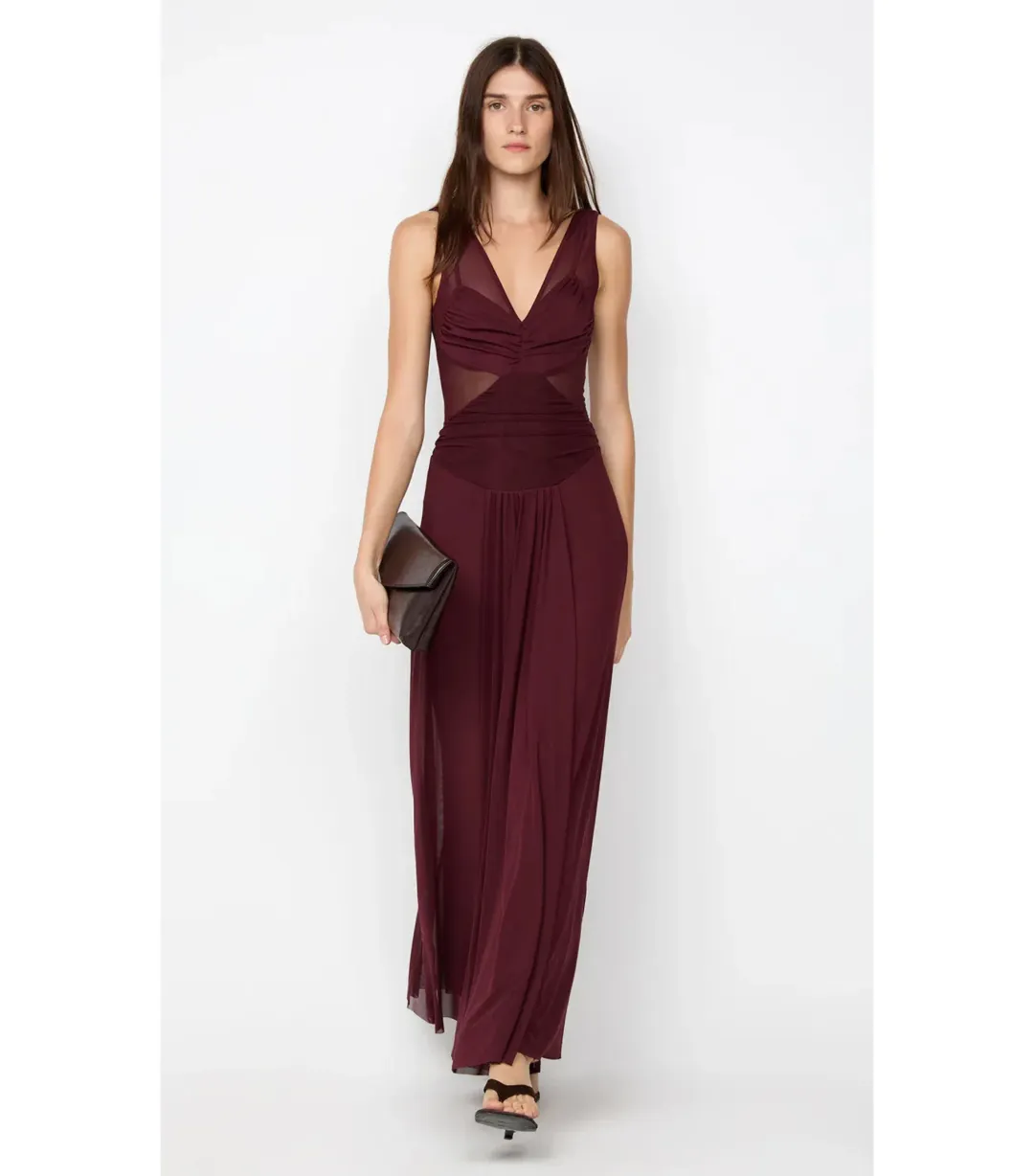 ❤️  Bec & Bridge Jimena Maxi Dress Plum Size AU 8  ❤️  for rent on The Volte - main image