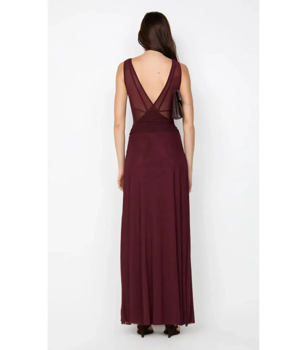 ❤️  Bec & Bridge Jimena Maxi Dress Plum Size AU 8  ❤️  for rent on The Volte - main image