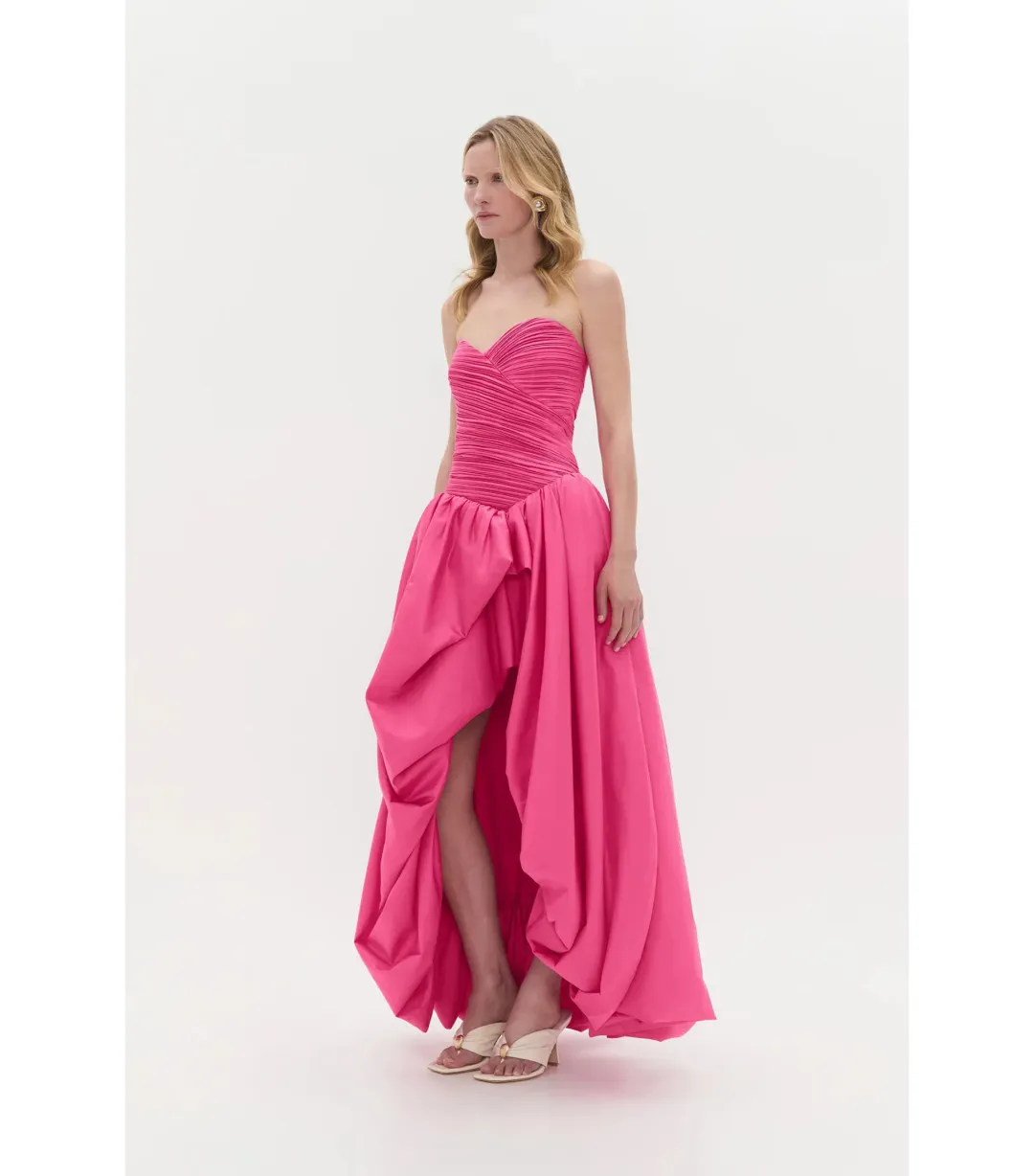 Aje Estelle Maxi Gown Cerise Pink Size AU 6   for rent on The Volte - main image