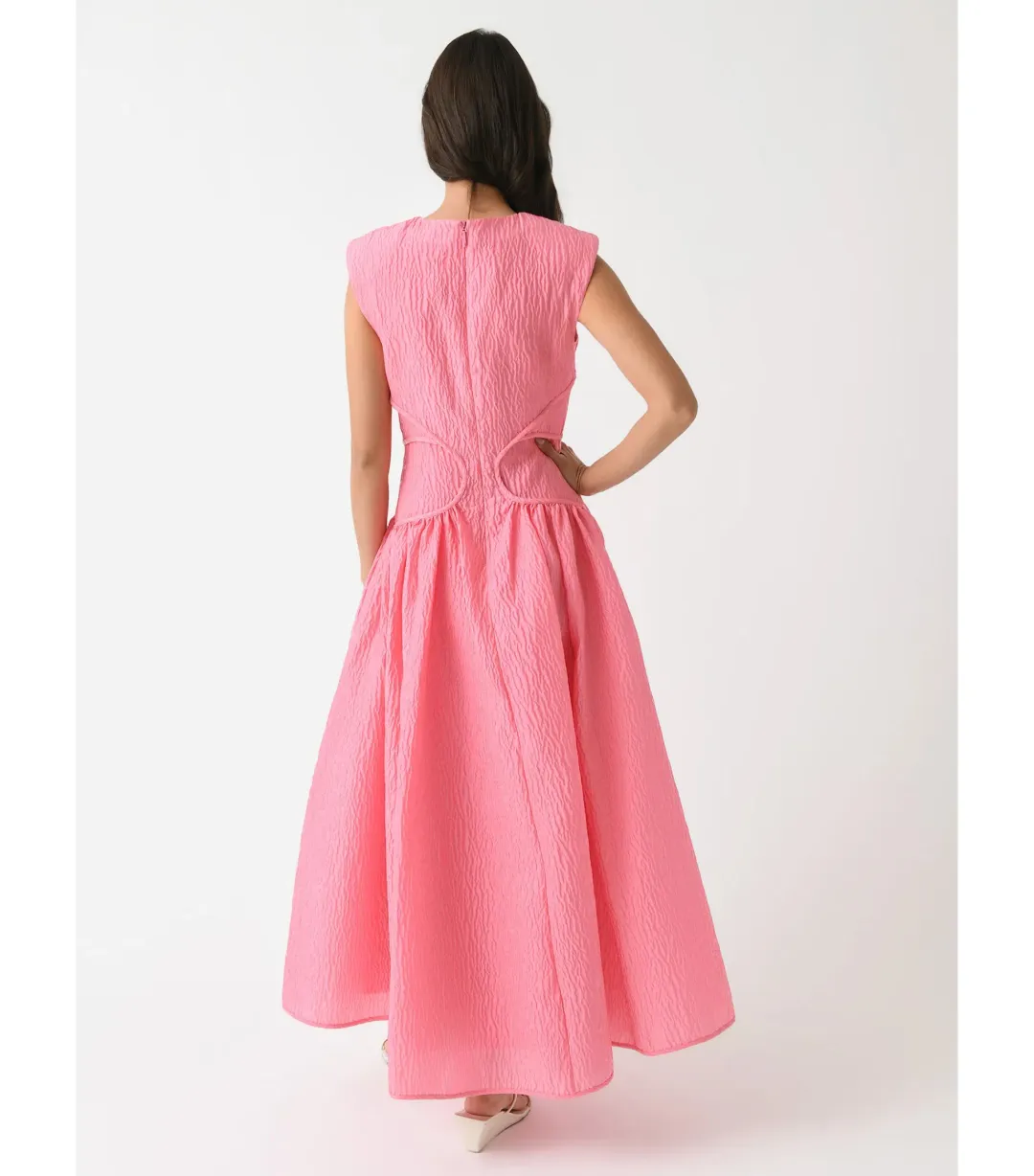 Rachel Gilbert Celia Midi Dress in Orchid Size AU 12 for rent on The Volte - main image