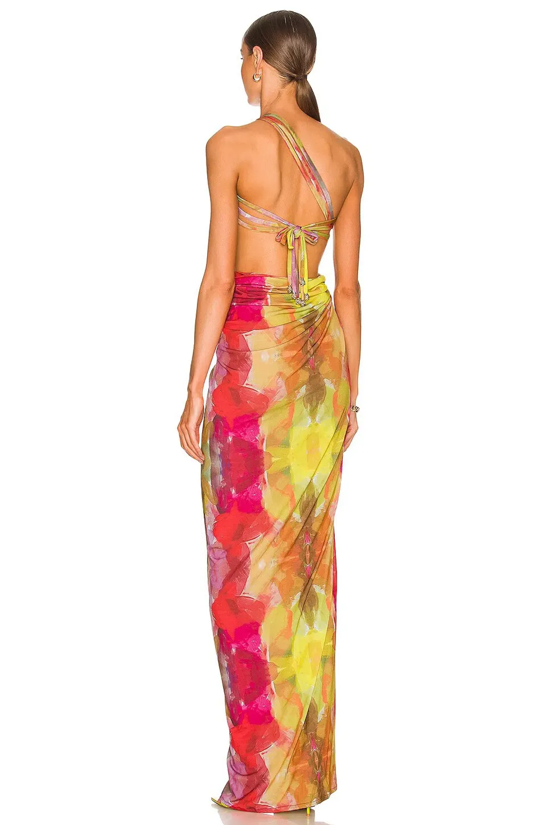 Mahala Dress in Pink Multi - J.Angelique. for rent on The Volte - main image
