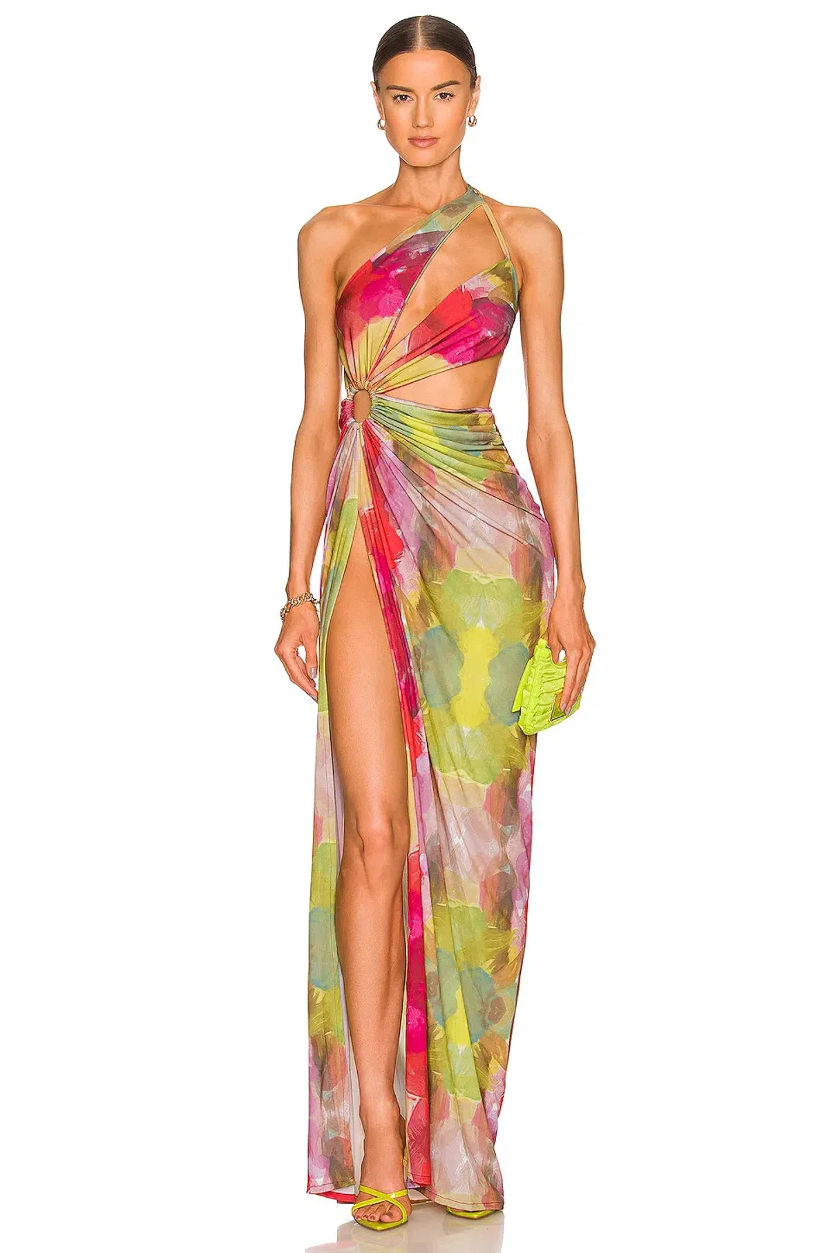 Mahala Dress in Pink Multi - J.Angelique. for rent on The Volte - main image