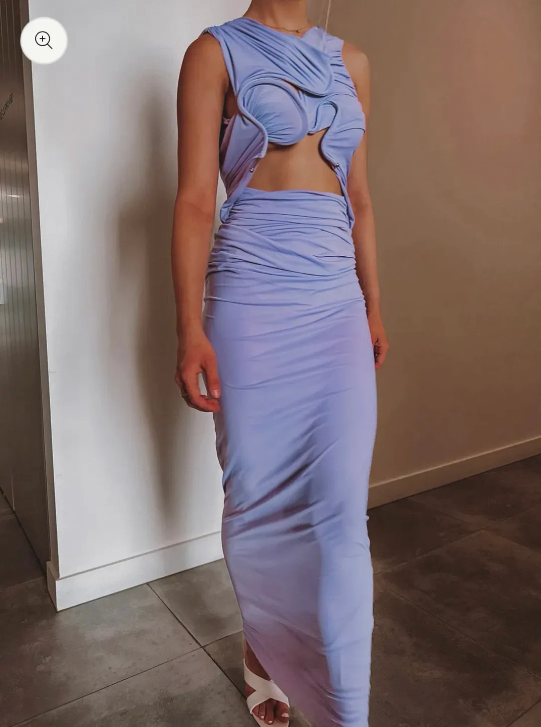Christopher Esber Venus Tank Dress Lilac Size 10  for rent on The Volte - main image