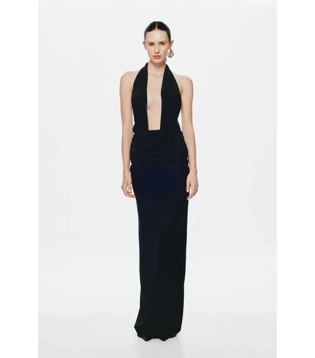Misha Vanessa Maxi Dress Black Size AU 10  for rent on The Volte - main image