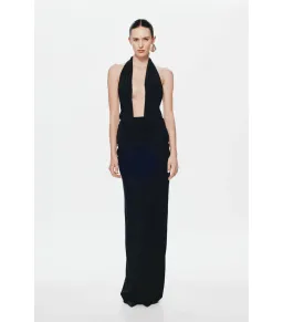 Misha Vanessa Maxi Dress Black Size AU 10  for rent on The Volte - image 1