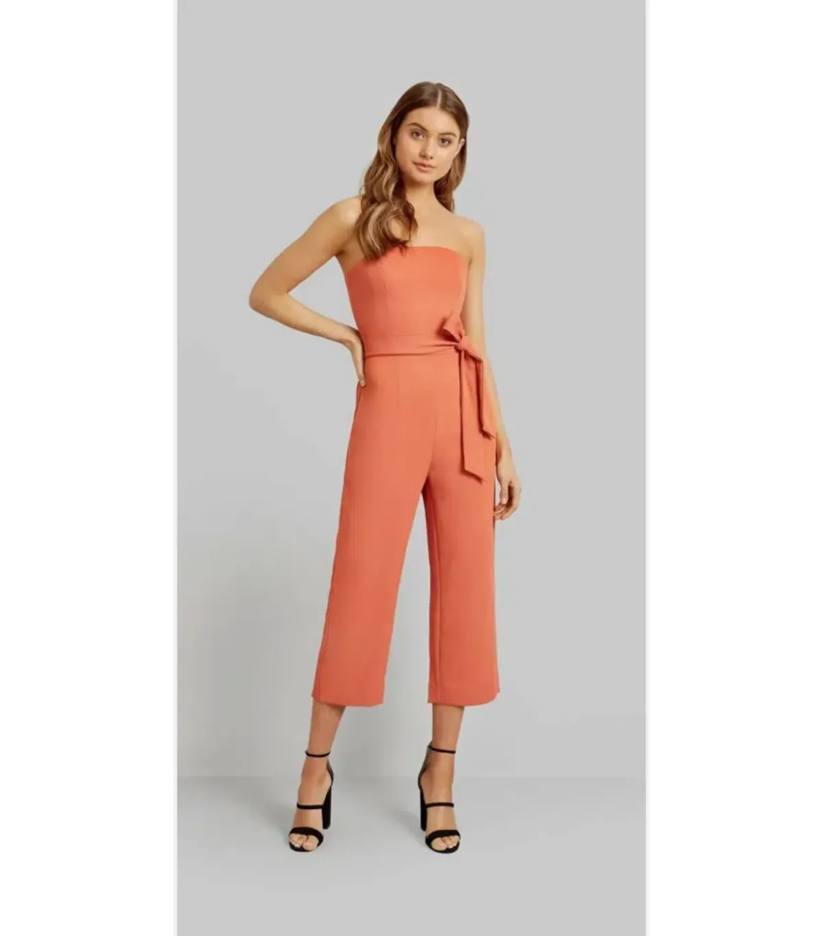 Kookai Oyster Jumpsuit Ochre Size 34 / AU 6 for rent on The Volte - main image