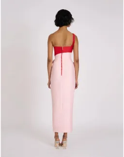 Eliya the Label Cartia Midi Dress Pink/Red Size M / AU 10 for rent on The Volte - image 3