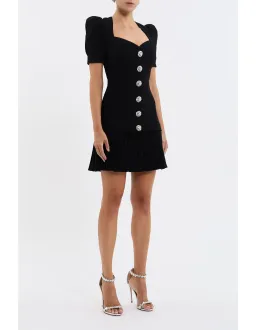 Rebecca Vallance Vicki Mini Dress Black Size 6  for rent on The Volte - image 2