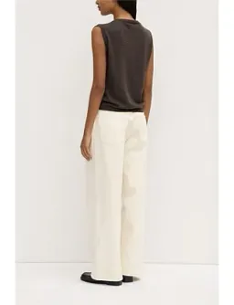 Assembly Label Lara Cashmere Knit Tank Ganache Marle Beige Size 8 for rent on The Volte - image 2