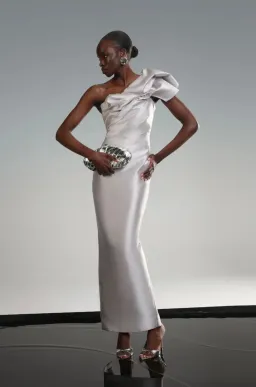 Eliya The Label Ashton Gown Silver Size S / AU 8 for rent on The Volte - image 8