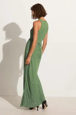 Faithfull the Brand Clementine Maxi Dress Green Size 8  for rent on The Volte - image 2