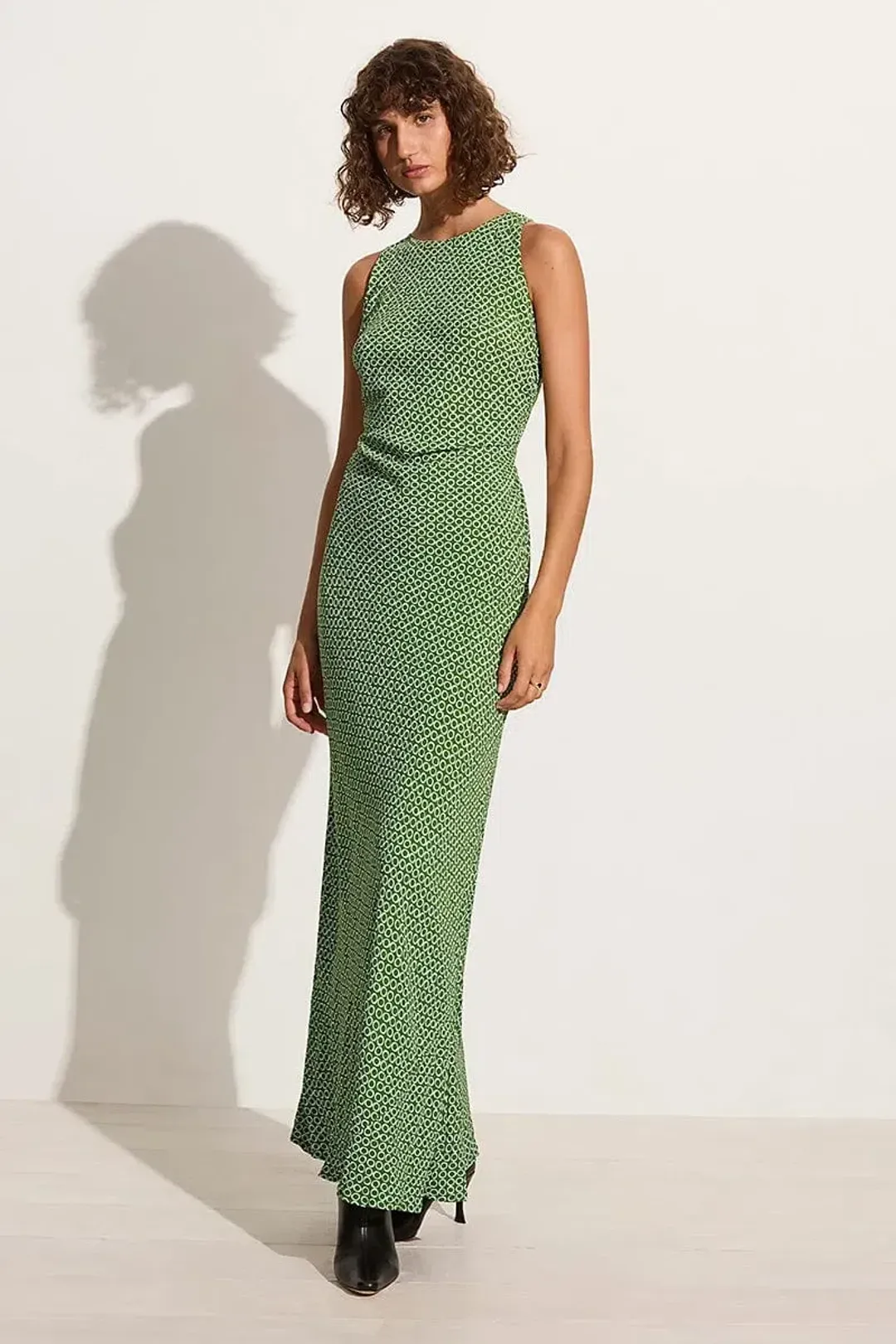Faithfull the Brand Clementine Maxi Dress Green Size 8  for rent on The Volte - main image
