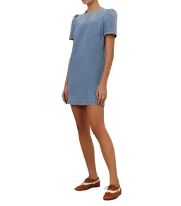 Zimmermann Crush Embellished Denim Mini Dress Blue Size 2 / AU 12 for rent on The Volte - image 2