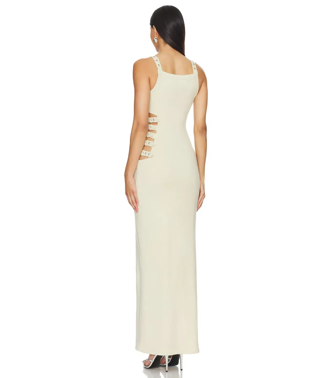 Hours Eve Maxi Dress Beige Size S / AU 8 for rent on The Volte - main image