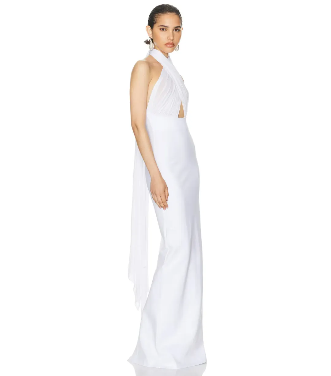 Helsa The Amber Maxi Dress White Size S / AU 8 for rent on The Volte - main image