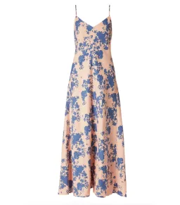 Scanlan Theodore Linen Floral Slip Maxi Dress Coral Size AU 6 for rent on The Volte - image 4