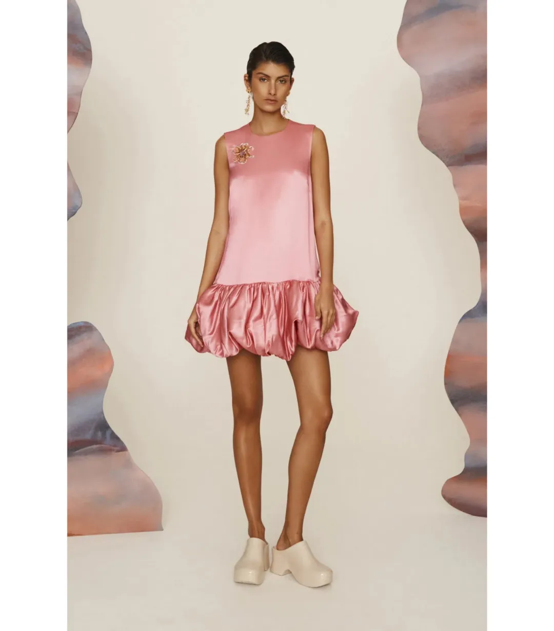Alémais Neptuna Mini Dress Pink Size 14 for rent on The Volte - main image