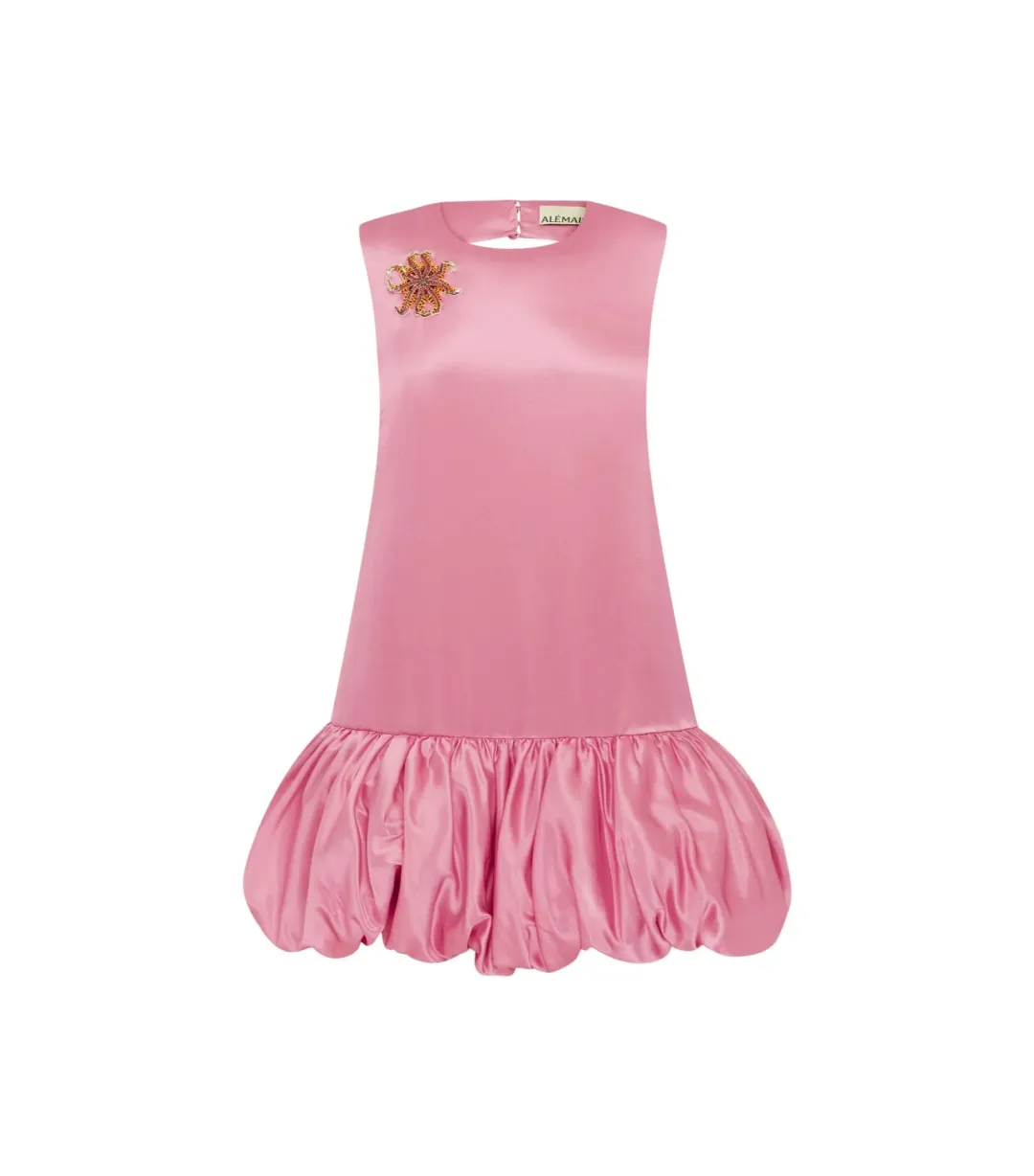 Alémais Neptuna Mini Dress Pink Size 14 for rent on The Volte - main image