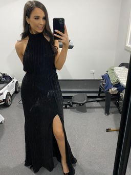 Elle Zeitoune Blair Rose Black Dress Size 6 for rent on The Volte - image 2