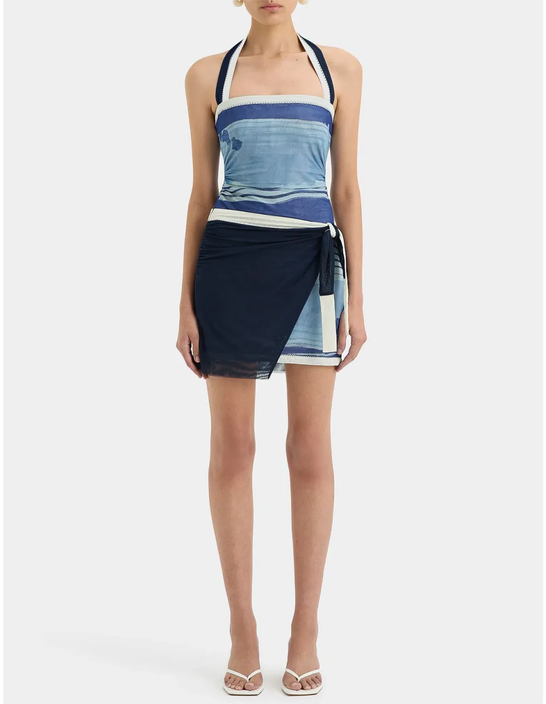 Sir the Label Breeze Mini Dress in Shoreline Size 2/ AU 10 for rent on The Volte - main image