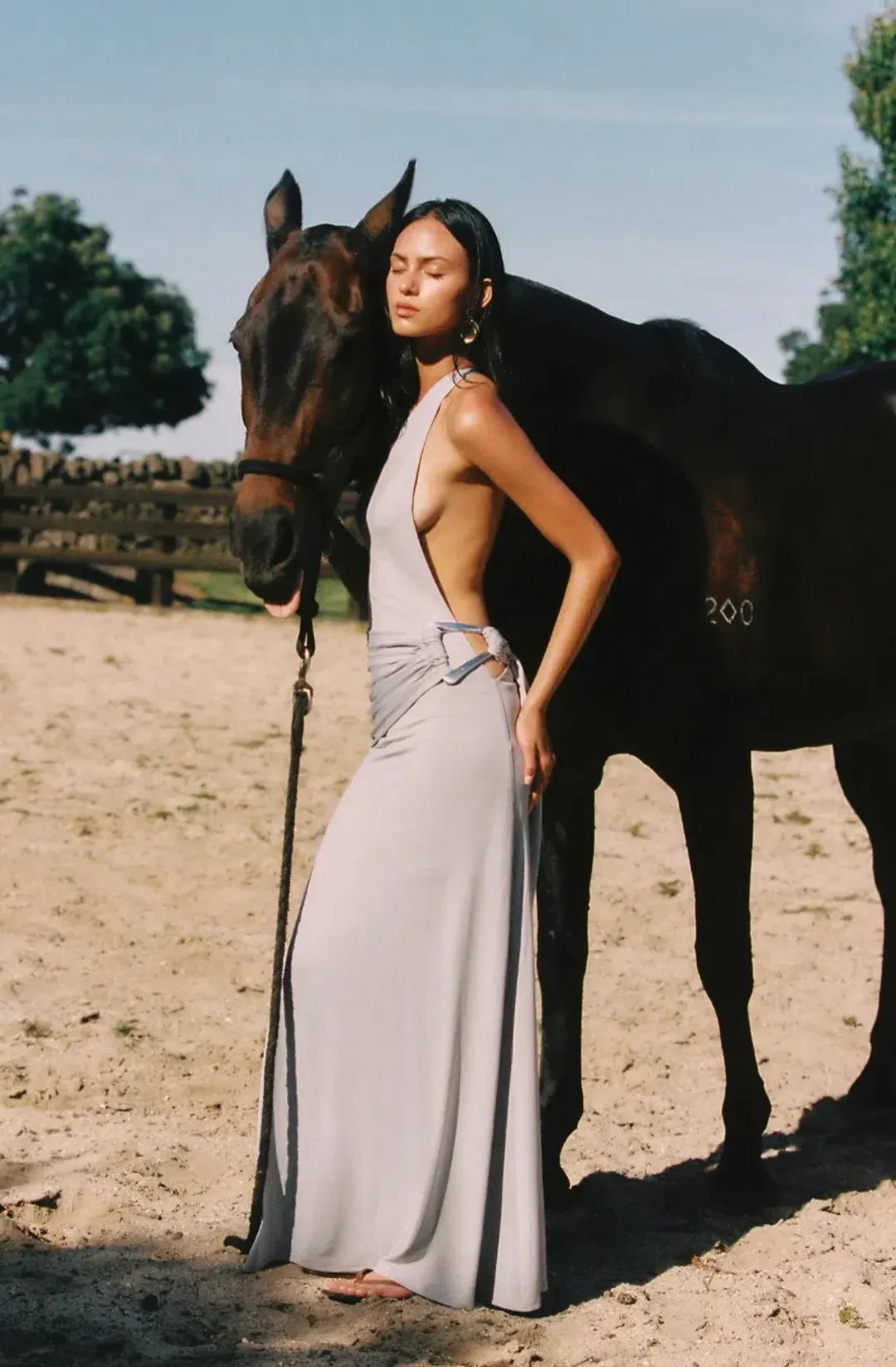 Ance Gria Gaia Gown Silver Grey Size XS/AU 6 for rent on The Volte - main image