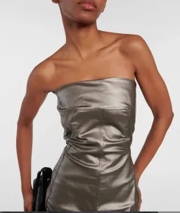 Rick Owens Lido Denim Bustier Gown Gun Metal Size 8  for rent on The Volte - image 3