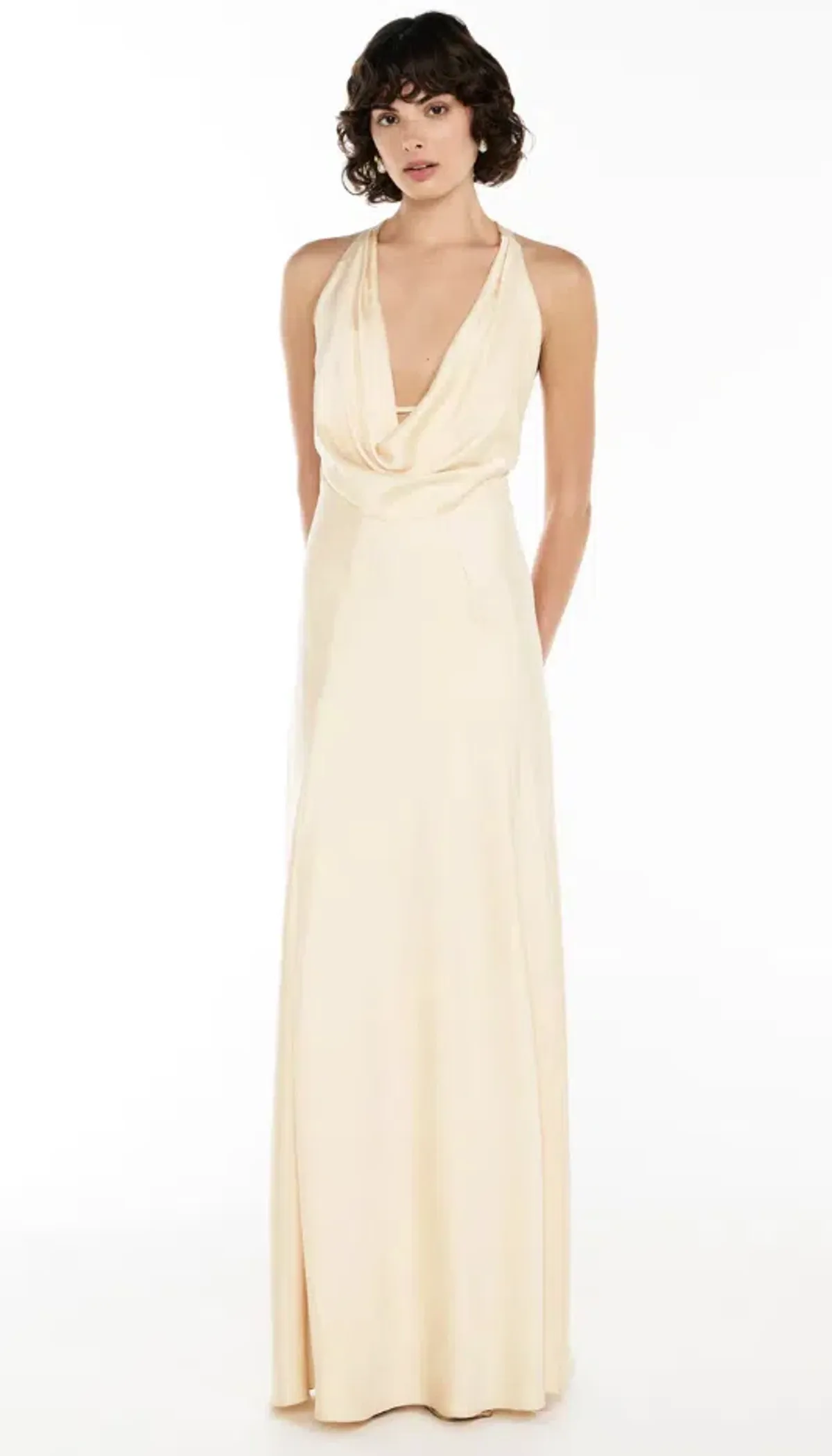 Manning Cartell Charmed Cowl Slip Dress Champagne size 8 for rent on The Volte - main image