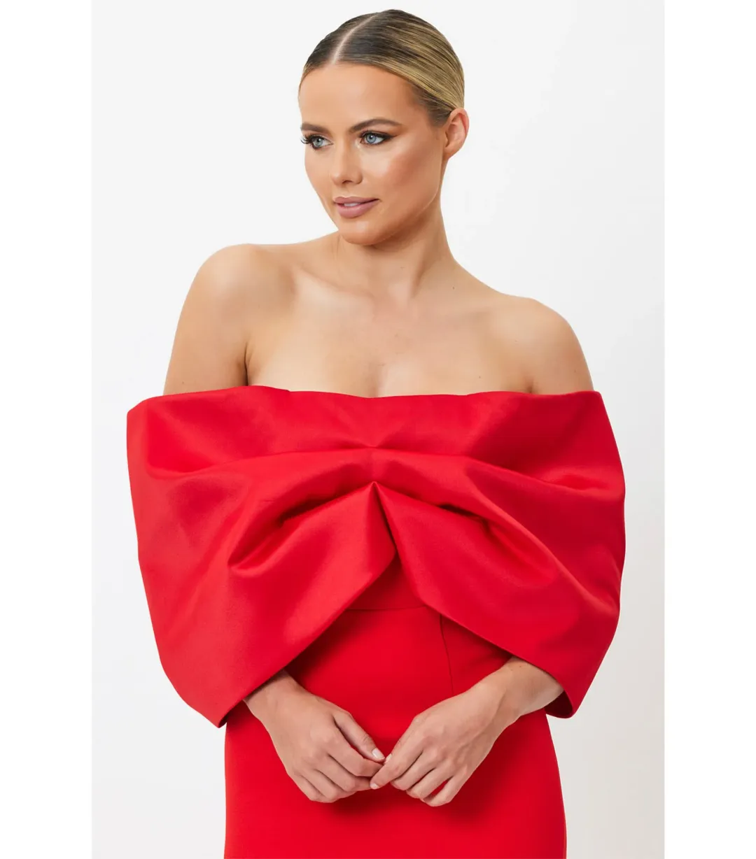 Bianca & Bridgett Natalia Midi Dress Red Size AU 10 for rent on The Volte - main image