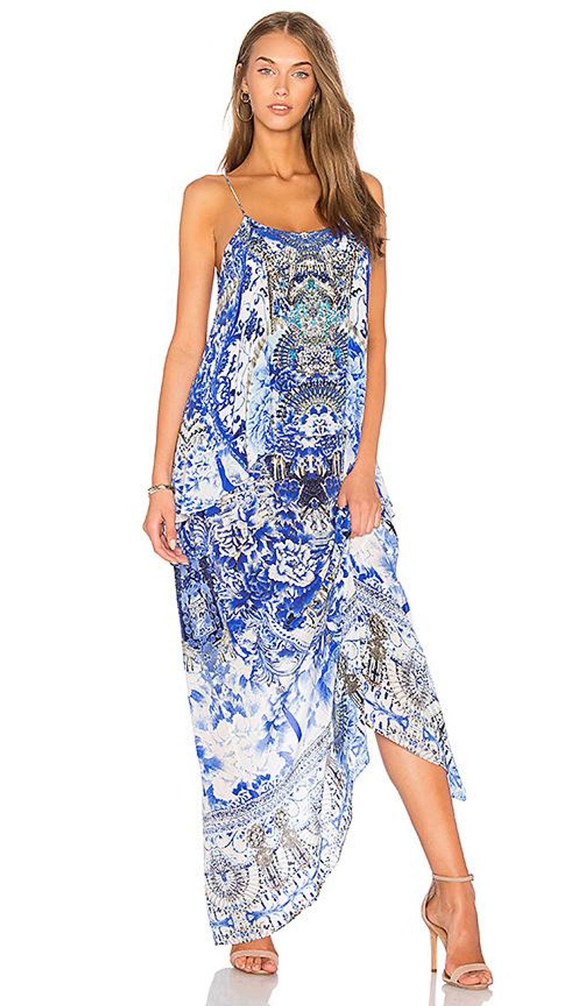 Camilla Silk Dress Print Size 8 for rent on The Volte - main image