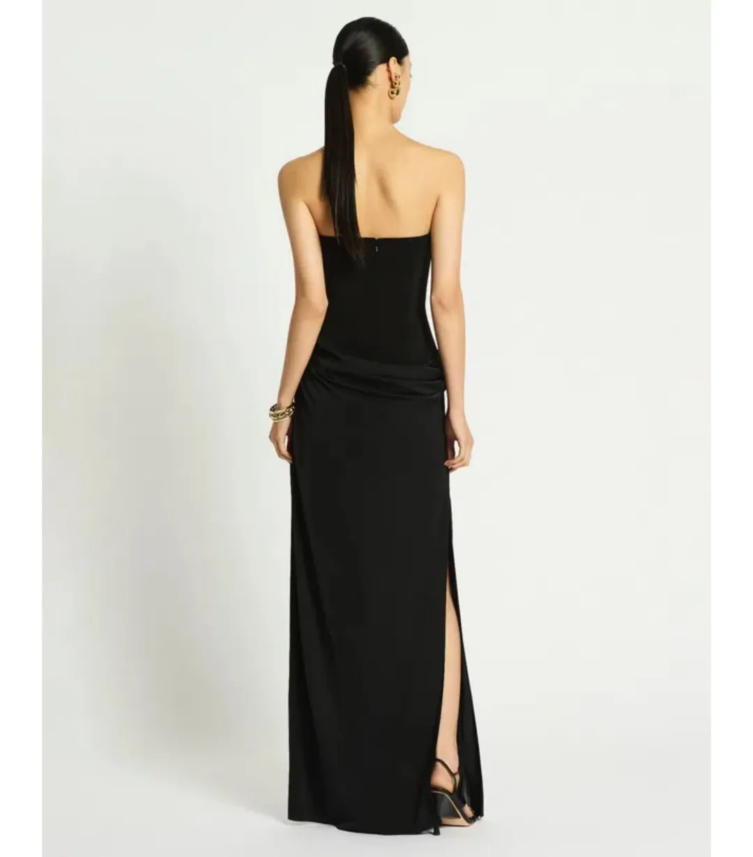 Sass & Bide Kahlo Maxi Column Black Dress AU 8 for rent on The Volte - main image