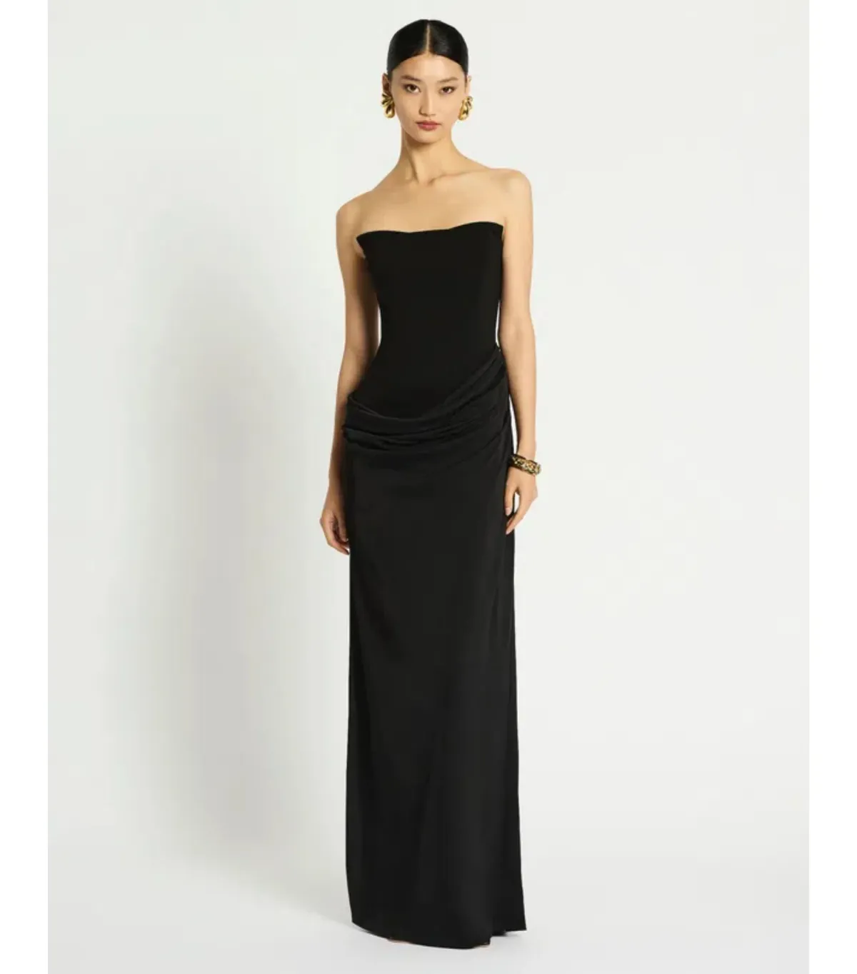 Sass & Bide Kahlo Maxi Column Black Dress AU 8 for rent on The Volte - main image