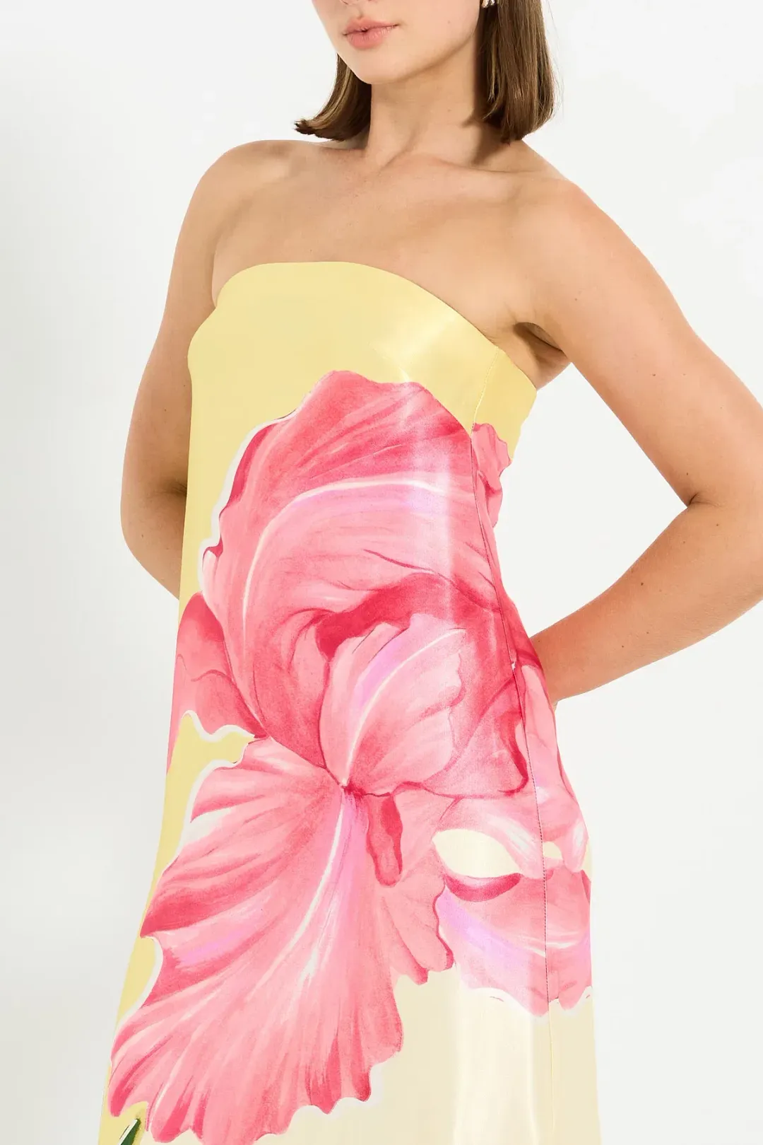 Pasduchas Amelie Column Maxi Dress Floral Size AU 10  for rent on The Volte - main image