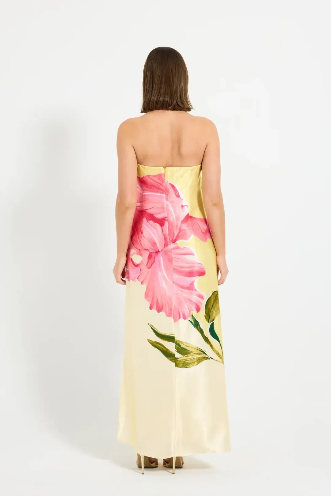 Pasduchas Amelie Column Maxi Dress Floral Size AU 10  for rent on The Volte - main image