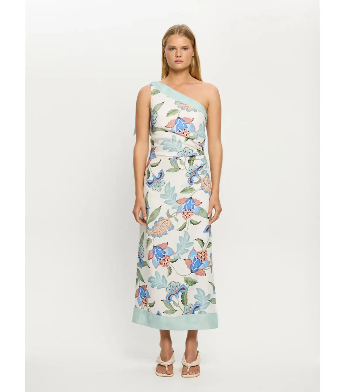 Kivari Azure Midi Dress Floral Size AU 12 for rent on The Volte - main image