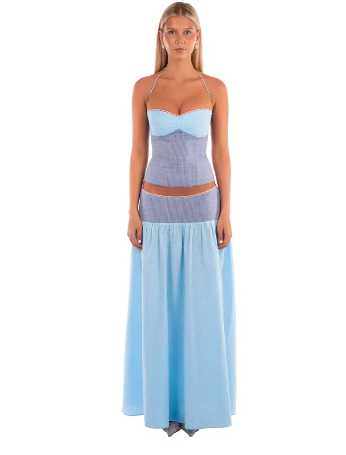 I Am Delilah Adeline Corset and Skirt Storm Blue Size AU 8  for rent on The Volte - main image
