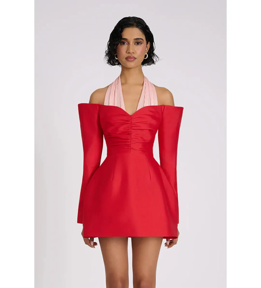 Eliya the Label Riley Mini Dress  Red/Pink Size XS/AU 6 for rent on The Volte - main image