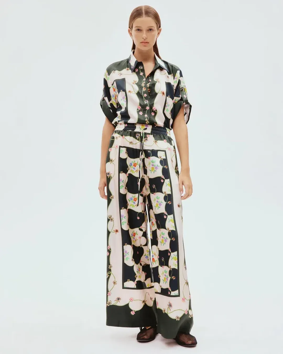  Alemais Venus Shirt and Pants Set Print Size 10 for rent on The Volte - main image