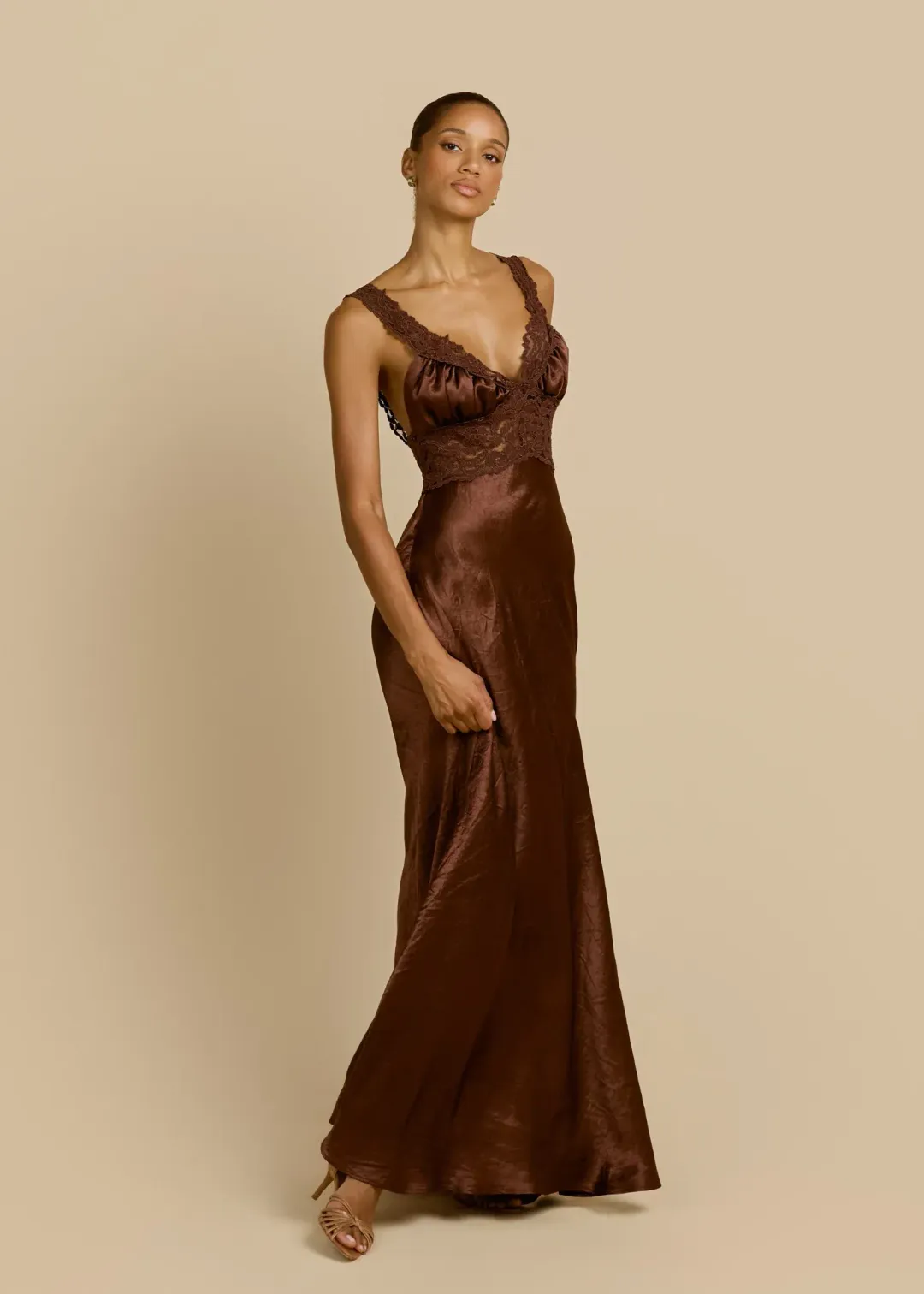 Arcina Ori Eveline Dress Cacao Size XS/AU6 for rent on The Volte - main image
