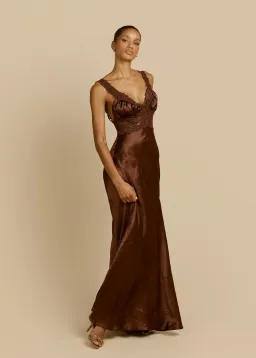 Arcina Ori Eveline Dress Cacao Size XS/AU6 for rent on The Volte - image 2
