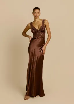 Arcina Ori Eveline Dress Cacao Size XS/AU6 for rent on The Volte - image 1